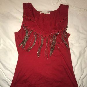 Fringe Rib Tank Top